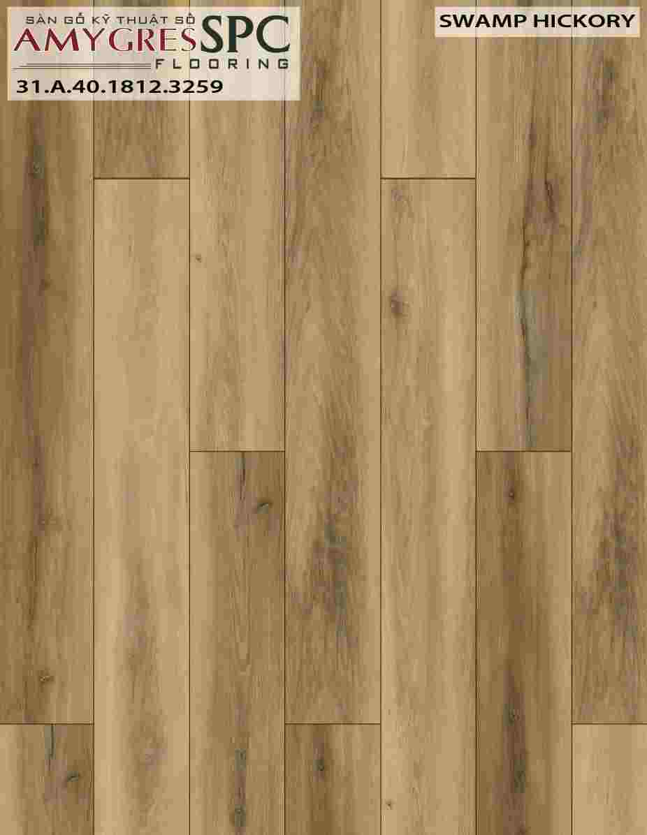 Sàn gỗ SPC Amygres 3259 | Gỗ hạt ( Óc Chó) SWAMP - Gạch Toàn Phát